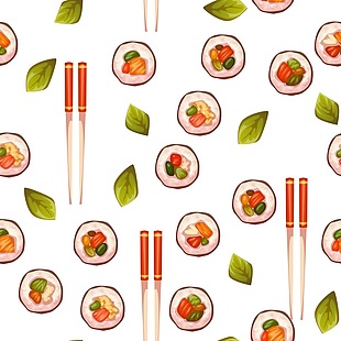筷子寿司相关矢量素材