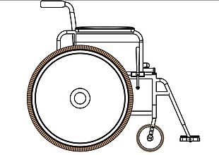 轮椅线条图