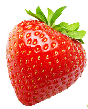 小清新红色草莓元素