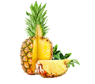 实物菠萝水果元素