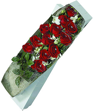 浪漫情人节玫瑰花礼盒素材图片