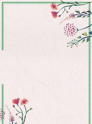 中国风纹理花朵边框背景