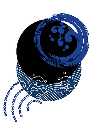 日本和风图案古风日系古典装饰海浪