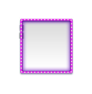 紫色线条边框元素