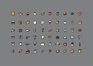 食品食物图标icon矢量素材