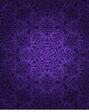 矢量紫色古典花纹背景矢