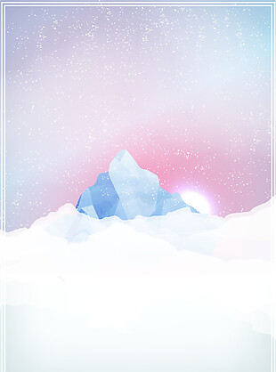 抽象雪山彩色促销背景图设计
