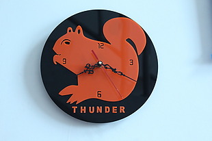 激光切割设计图——松鼠时钟