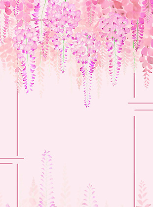 浪漫粉色花朵背景