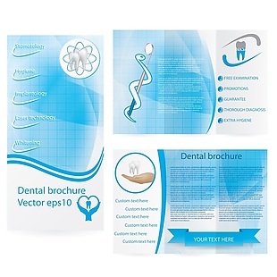 诊所保护牙齿系列矢量素材