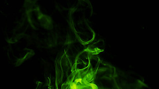 绿色特殊烟雾视频素材