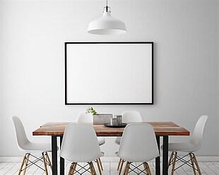 白色小型会议室装修效果图