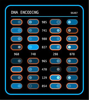 医疗主题HUD窗口元素-DNA编码