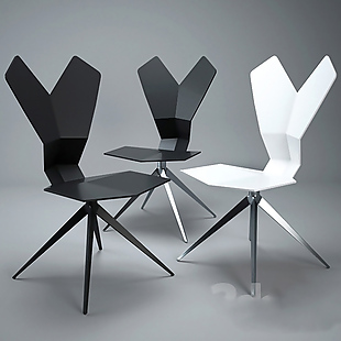 黑白创意椅子模型