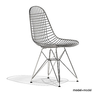 现代编织椅子模型