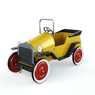 黄色玩具车模型
