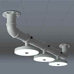水管创意吊灯模型素材