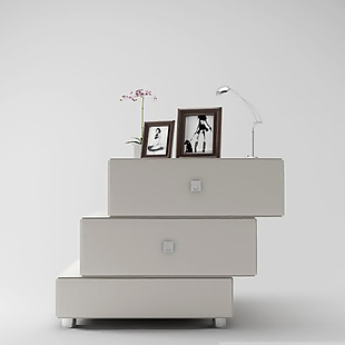 现代流行床头柜模型