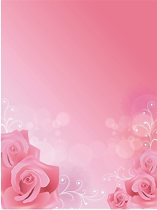 温馨玫瑰花手绘花朵移门装饰画