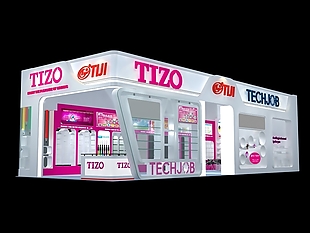 TIZO展厅展览模型