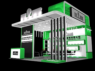 绿色设计展厅模型
