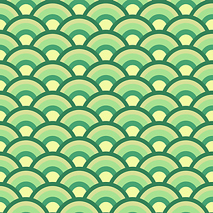 绿色海浪设计矢量素材
