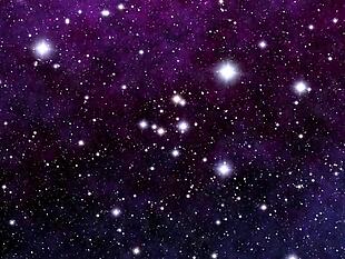 绚烂紫色星空粒子浮动视频素材