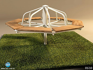 景观休闲座椅模型