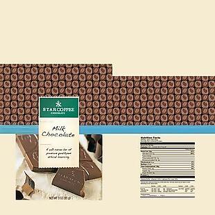 咖啡色巧克力包装设计展示