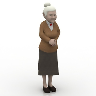 外国老奶奶模型