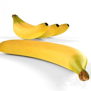香蕉3d模型