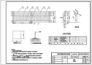 拱桥栏杆结构图CAD图纸
