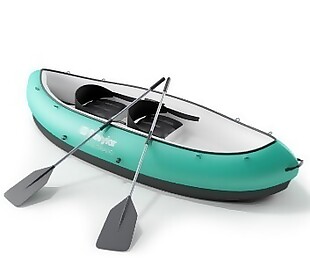 绿色皮划艇模型素材