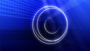 富有科技感的蓝色圆圈动态视频素材
