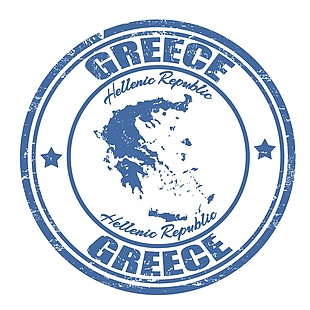 希腊地区图标元素矢量