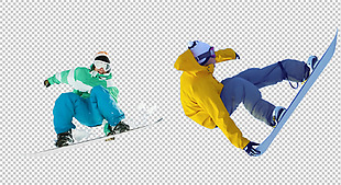 滑雪运动免抠png透明图层素材