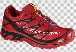 红色跑鞋免抠png透明图层素材