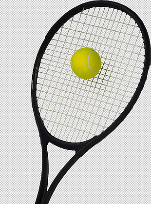网球拍球免抠png透明图层素材