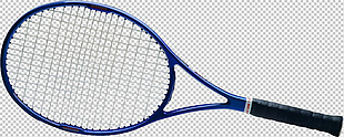 蓝色网球拍免抠png透明图层素材