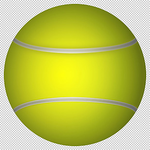 手绘网球免抠png透明图层素材