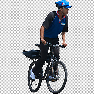 人骑自行车图片免抠png透明图层素材