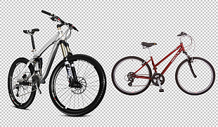 漂亮的自行车免抠png透明图层素材