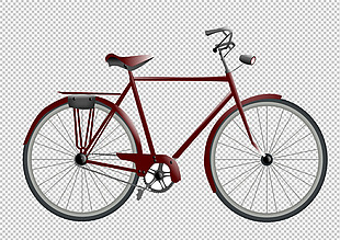 经典自行车免抠png透明图层素材
