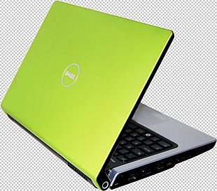 绿色笔记本电脑免抠png透明图层素材