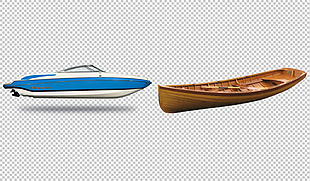 小木船游艇图片免抠png透明图层素材
