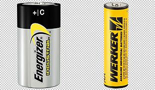 两种电池免抠png透明图层素材