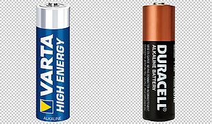 两种颜色电池免抠png透明图层素材
