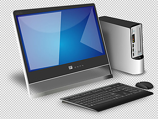 电脑主机显示器免抠png透明图层素材