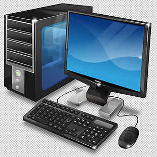 主机电脑显示器免抠png透明图层素材