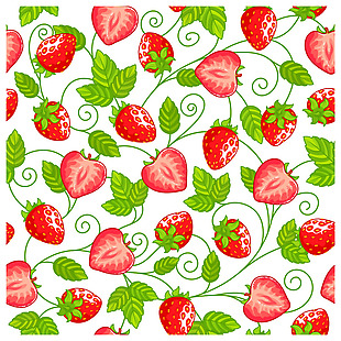 水果草莓背景底纹